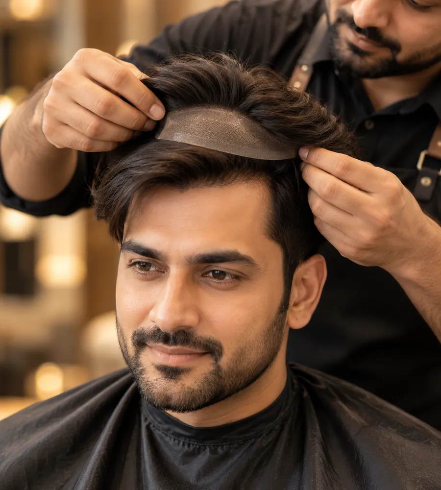 Hair patch fitting